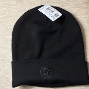 Brand New- Lululemon  athletica Classic Black Hat-( Warm Revelation Beanie)